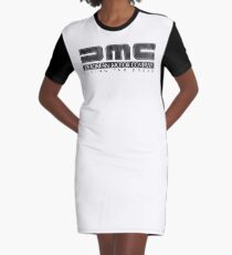 DeLorean Motor Company - Black Dirty Graphic T-Shirt Dress