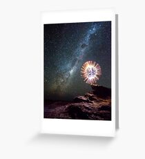 An orb and the Milky Way Greeting Card