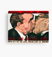 Fraternal Kiss Canvas Print