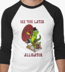 Alligator Time Traveller Men's Baseball ¾ T-Shirt