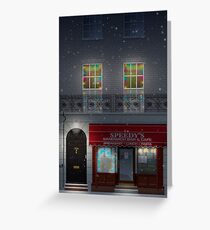 Sherlock Speedy's Cafe christmas Greeting Card