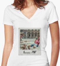 Call Me By Your Name Polaroid #2 Fitted V-Neck T-Shirt