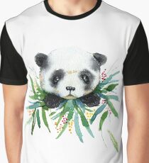 Little watercolor panda in bamboo Graphic T-Shirt