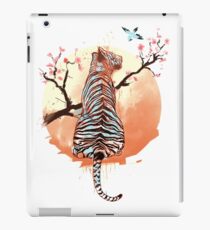 Tiger at the sakura's tree iPad Case/Skin