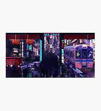 NeoTokyo Train Station Photographic Print