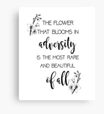 The Flower That Blooms- Mulan Canvas Print