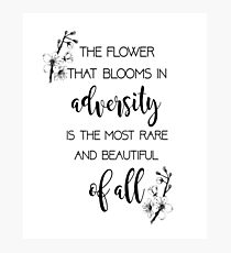 The Flower That Blooms- Mulan Photographic Print