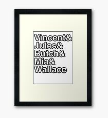 Mia Wallace - Pulp Fiction Framed Print