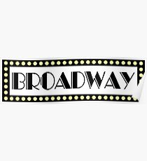 Broadway musikalische Zeichen Poster