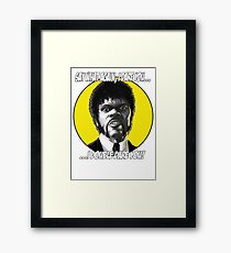 Jules quotes - Pulp Fiction Framed Print