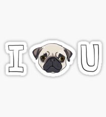 I Pug You Sticker