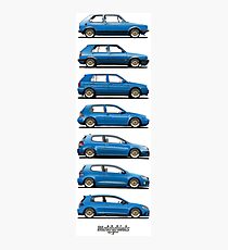 Generation Golf GTi (blue) Photographic Print