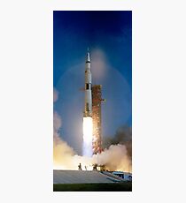 Vintage Photographie von Saturn V Fotodruck