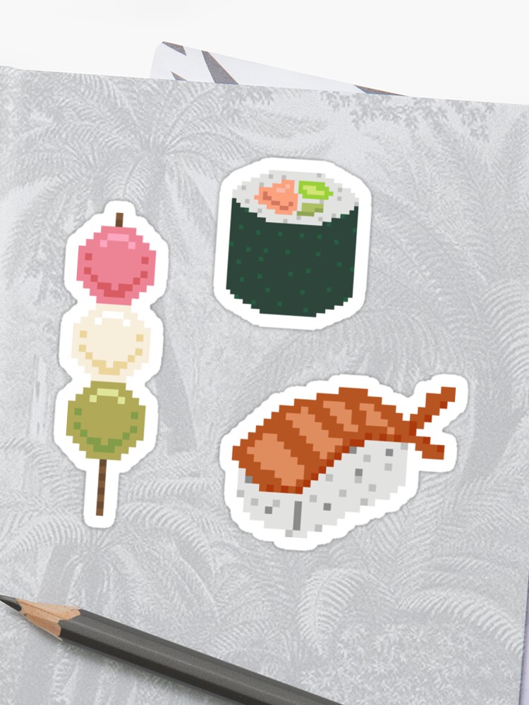Pixel Art Japanese Food Stickers Sticker