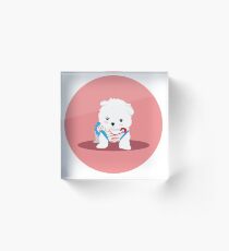 Camiseta calidad perro Acrylic Block