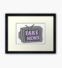 FAKE NEWS Framed Print