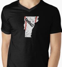 Vermont Baseball Tee Ball Tee Shirt Men's V-Neck T-Shirt