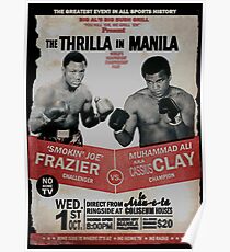 Póster The Thrilla en Manila - FRAZIER VS ALI
