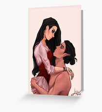 "The Fortune Teller and the Knife Thrower" Elorcan Greeting Card