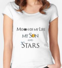 Moon of My Life Sun and Stars Women's Fitted Scoop T-Shirt