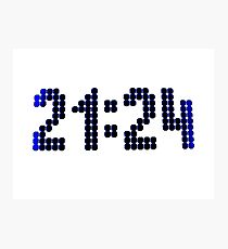 21:24 Photographic Print