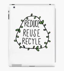 Reduce, Reuse, Recycle iPad Case/Skin