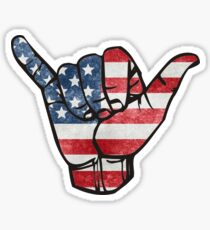 America Surf Sticker