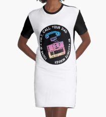 You're in a Cult Call Your Dad Graphic T-Shirt Dress