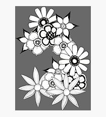 Ink flower patter Photographic Print