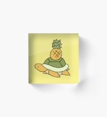 Ananas Schildkröte Acrylblock
