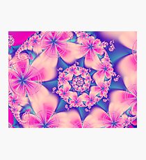 Flowery pink Floral blss Photographic Print