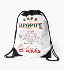 Santa Clarita Diet - Japopo's Clams (pale bg) Drawstring Bag