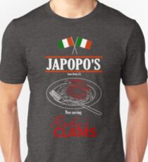 Santa Clarita Diet - Japopo's Clams (dark bg) Slim Fit T-Shirt