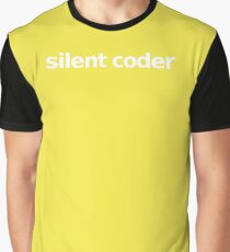 Silent Coder - Yellow Graphic T-Shirt