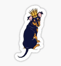 Miniature Pinscher KING PIN min pin Sticker