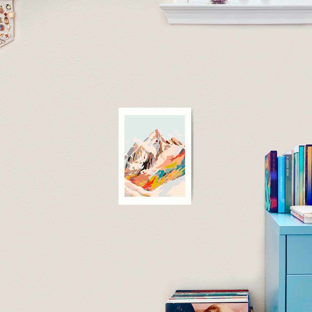 glass mountains Art Print