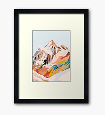 Glasberge Gerahmtes Wandbild