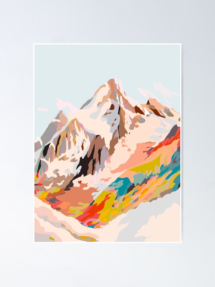Alternate view of glass mountains Poster