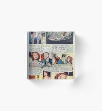 All Love vintage comic panel Acrylic Block