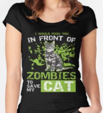 Funny Labrador Retriever Zombie Apparel Women's Fitted Scoop T-Shirt