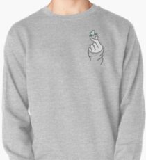 Nettes Herz ~ Pastell Lila Pullover