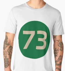 73 The Best Number Big Bang Numbers Puzzle Theory Men's Premium T-Shirt