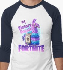 Fortnite Victory Royale Lucky Llama Men's Baseball ¾ T-Shirt