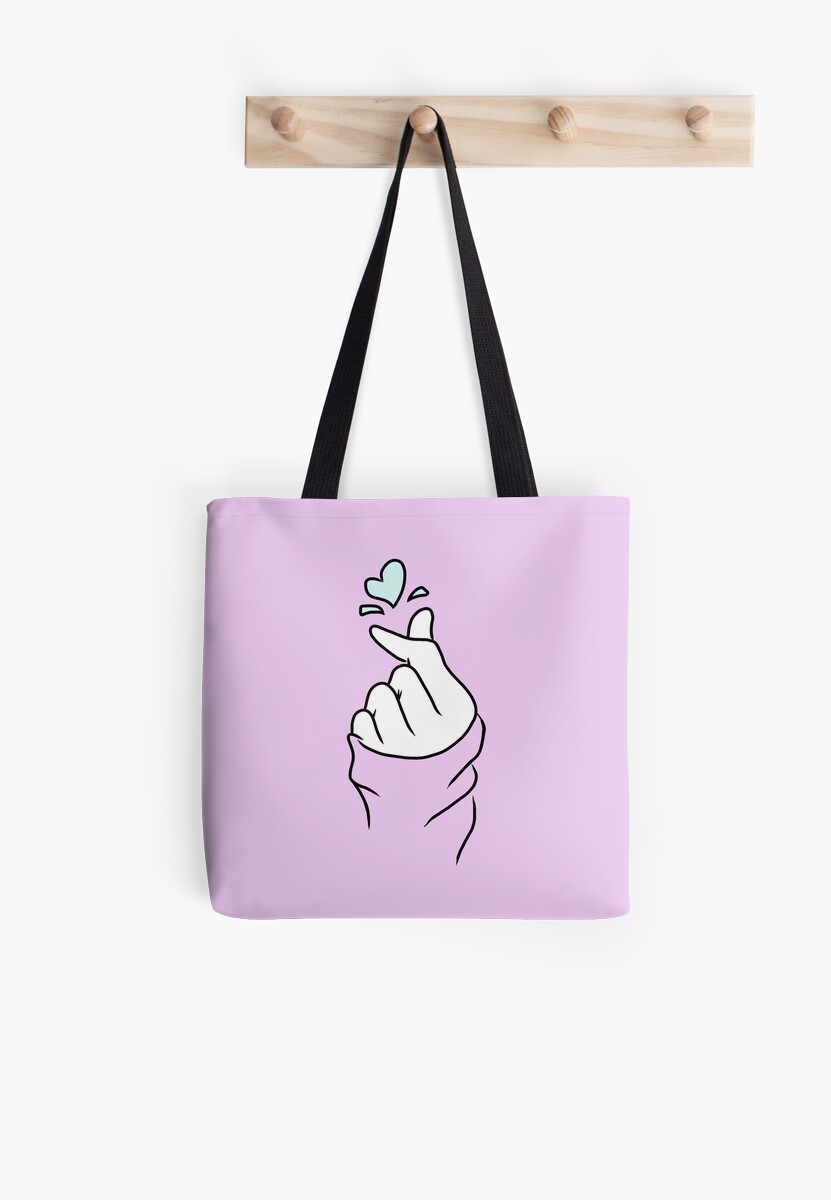 Cute Heart~ Pastel Purple Tote Bag