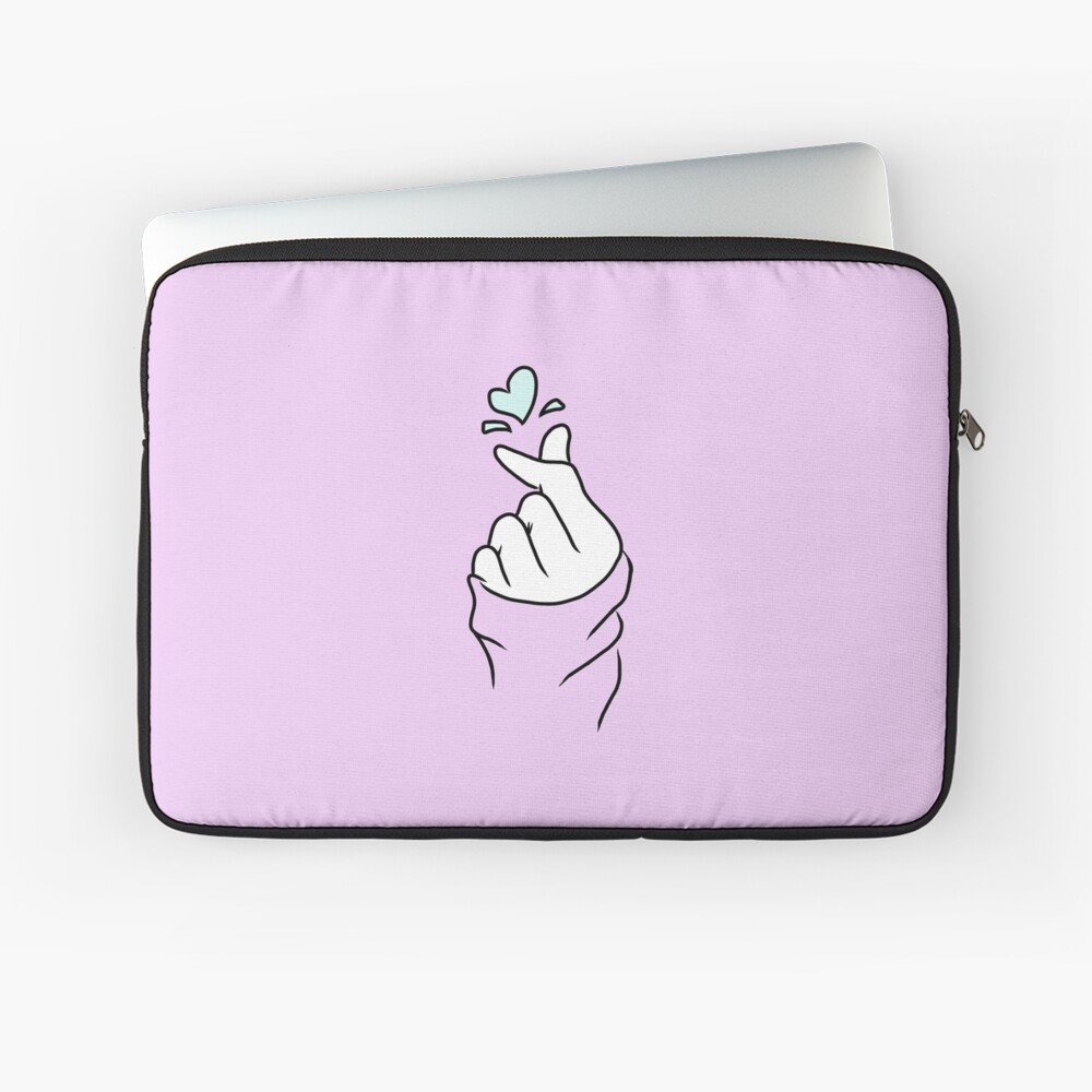 Cute Heart~ Pastel Purple Laptop Sleeve