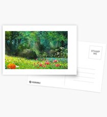 Studio Ghibli Anime Landschaft Postkarten