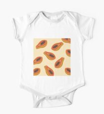 BRIGHT SUMMER PAPAYA FRUIT POP ART PATTERN One Piece - Short Sleeve