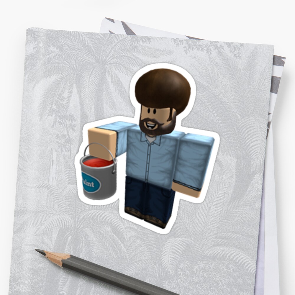 Bob Ross Roblox Sticker - baby bob roblox