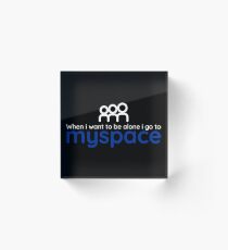 myspace Acrylic Block