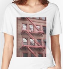 New York, Manhattan, New York City, Skyscraper, tower block, high rise building, tower, block, high rise, building Women's Relaxed Fit T-Shirt